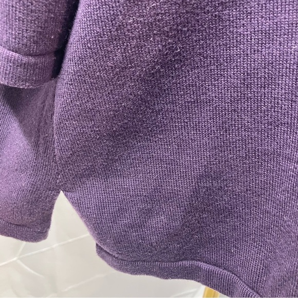 Isabella Rodriguez Hand Embroidered 3/4 sleeve Cowl Neck Purple Sweater 1X - Picture 5 of 15